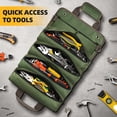 thumbnail image 4 of Vaidha Sac de Quincaillerie Multifonction de Type Rouleau, Électricien de Jardin, Sac d'Outils de Quincaillerie pour le Travail du Bois, Sac de Rangement d'Outils de Quincaillerie Monté sur Voiture, 4 of 5