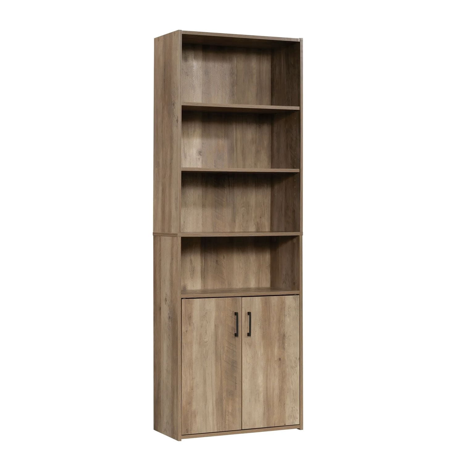Mainstays Traditional 5 Shelf Bookcase with Doors