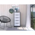 thumbnail image 2 of TUHOME Kaia Commode à 5 Tiroirs Commodes en Bois d'Ingénierie en Multicolore, 2 of 9