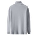 thumbnail image 2 of Men's Turtleneck Sweater Regular Fit Basic Long Sleeve Tee Shirts Solid Color Fall Knit Wear Casual Pullover, 2 of 4