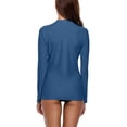 thumbnail image 3 of Charmo Womens Rash Guard Shirt Long Sleeve Raglan Sun Protection Swim Shirt Bathing Suit UPF 50, 3 of 5