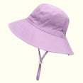 thumbnail image 2 of Toddler Baby Summer Sun Protection Fashion Solid Color Sun-Hat Cute Sunscreen Hat Cap, 2 of 5