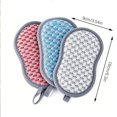 thumbnail image 3 of 3 Pack Kitchen Cleaning Sponge Pack Dual-Sided Scrubbing Pad, Non-Scratch & Reusable, Lint-Free Dish Cleaning Sponge, Bowls Plates & Cookware, JKODE, 3 of 8