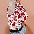 thumbnail image 4 of Chandails d'Halloween pour Femmes à Manches Longues Femmes Décontracté Manches Longues Col Rond Hauts Chemises Amples Blouse Chandail à Imprimé d'Halloween Graphique, 4 of 6