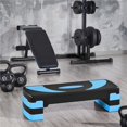 thumbnail image 2 of Yaheetech Aerobic Stepper Platform with Risers, 3 Adjustable Heights, for Home Gyms, Blue, 2 of 7