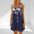 thumbnail image 1 of Ovzne Robes d'Été pour Femmes 2025 Robe Femme Mode Robe Décontractée Imprimée Sans Manches Grande Taille Robe Maxi Imprimée Liquidation, 1 of 5