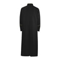 thumbnail image 3 of Penkiiy Priest Robe Dress for Men Clearance Men Solid Halloween Stand Collar Long-sleeved Button Robe Cosplay Coat Gold Priest Robe Dress, 3 of 3