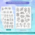 thumbnail image 2 of 4 Sheets Sunflowers Pattern Water Soluble Embroidery Hand Sewing Stabilizers for Fabric Stitch Practice Embroidery Stickers Wash Away Stabilizers for Embroidery Beginners Lovers, 2 of 7