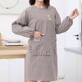 thumbnail image 3 of Long Sleeve Kitchen Apron for Women with Functional Pockets and Adjustable Straps, 3 of 3