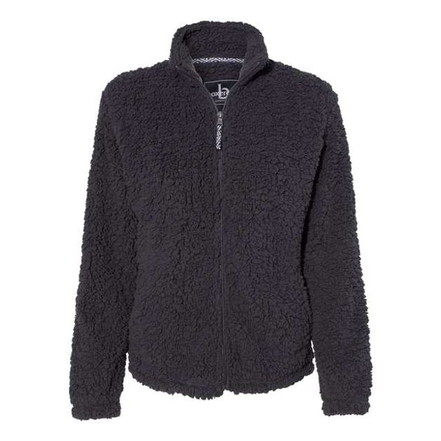 Boxercraft B50503095 Veste Sherpa à Fermeture Éclair Complète pour Femmes, Charbon - Grand