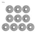 thumbnail image 1 of 10PCS DN15 1/2 Po Bride 4 Trous Bride de Plancher Bride en Alliage d'Aluminium Plateau Fileté Fixation Raccords de Tuyauterie de Base, 1 of 10