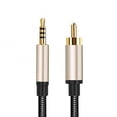 thumbnail image 1 of 3.5mm Digital Audio Coaxial Cable HD RCA Lotus Head Conversion Cable for Stereo Receiver Speakers Projector, 1 of 1