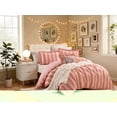 thumbnail image 1 of Mainstays DQ Ruffle Stripe Duvet Set, 3-Piece , Pink, Adult, 1 of 5