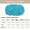thumbnail image 4 of Uxcell 2 Pcs Fil Velours Fil Chenille 2x100g/7.1oz Longueur Totale 174 Yards Super Volumineux Polyester Fil Doux pour Couverture Bleu, 4 of 7