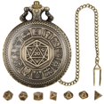 thumbnail image 1 of Jindong DND Dice Set Polyhedral Metal 7pcs Dices for Dungeon and In Pocket Case, 1 of 9