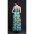 thumbnail image 2 of Bimba Floral Ladies Printed Resort Maxi DrawstringDressSpaghetti Strap Beach Wear-Medium, 2 of 4