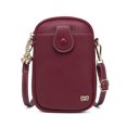 thumbnail image 1 of Women Mini Crossbody Bag with Pocket Solid Pattern Zip Handbags Multipurpose Mini Shoulder Bag Purse, 1 of 8