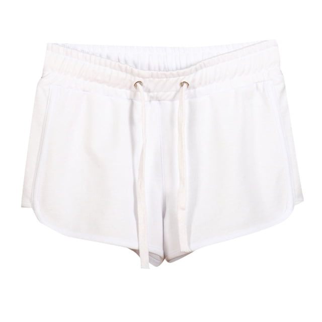 Timegard Plus Size Shorts for Women Sweatshorts Elastic Waisted Drawstring Athletic Workout Running Shorts