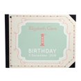 thumbnail image 1 of Darling Souvenir Green Geometric Frame Printed Hardbound Cover PersonalizedGuestbookFor Birthday PartyGuestSign InBookRegistry-9 x 12 Inches, 1 of 5