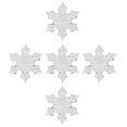 thumbnail image 4 of Nikou 60Pcs 4.5cm Snowflake Decorations Christmas Ornament Tree Pendant Exquisite Workmanship for Christmas Party Wedding Ornament, 4 of 7