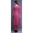 thumbnail image 2 of Bimba Robes Longues Droites pour Femmes Imprimées Manches 3/4 Vêtements Indiens, 2 of 6