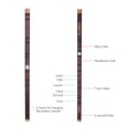 thumbnail image 3 of C Key Chinese Traditional Instrument Dizi Bitter Bamboo Flute with Chinese Knot for Beginners, 3 of 7