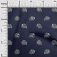 thumbnail image 1 of oneOone Polyester Lycra Fabric Elephant Block Print Fabric BTY 56 Inch Wide, 1 of 4