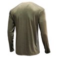 thumbnail image 4 of CEHVOM Men Long-Sleeve Beefy Muscle Basic Solid Pure Color Blouse Tee Shirt Top, 4 of 4