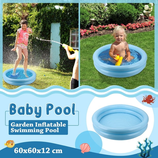 Trade Shop Traesio - Piscine gonflable rectangulaire pour enfants bébé, 166 x 100 x 25 cm
