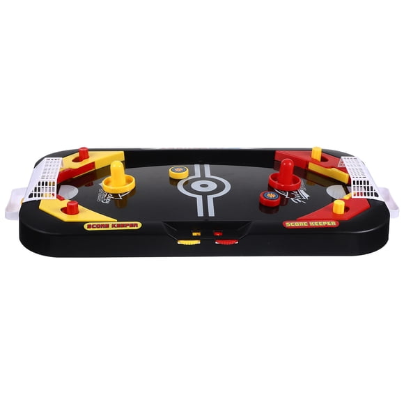 KAKOWELY 1Pc Table Ice Hockey Mini Table Games Hockey Competition for Two Educational Plaything (Black),14.96X"X8.46"X1.77"