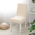 thumbnail image 1 of yeacher Stretchable Fleece Dining Chair Covers - Durable, All-Season Protection for Home, Office, and Restaurants - Mustard Yellow, 1 of 6