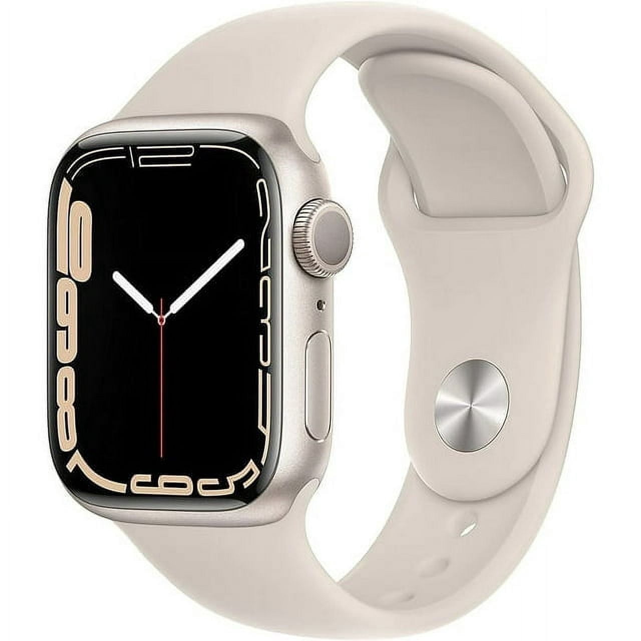 Restored Apple Watch Series 7 (GPS, 45mm) - Starlight Aluminum - Starlight Sport Band (Refurbished)
