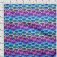 thumbnail image 4 of oneOone Cotton Poplin Turquoise Blue Fabric Conversational Eye Craft Projects Decor Fabric Printed By The Yard 56 Inch Wide, 4 of 4