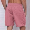 thumbnail image 4 of Yuyuzo Mens Shorts High Waisted Drawstring Quick Dry Summer Beach Swim Knee Length Shorts with Pockets, 4 of 4