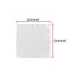 thumbnail image 3 of INSPIRE CHIC Men's Pocket Square Solid Color Handkerchiefs Self-folded For Wedding Party White One Size, 3 of 4