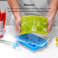 thumbnail image 4 of VONKY Home Ice Cube Tray Molds with Lid Silicone Reusable Squared Cubes Cream Moulds Removable Freezer Maker Kitchen Making Green Dark Blue, 4 of 6