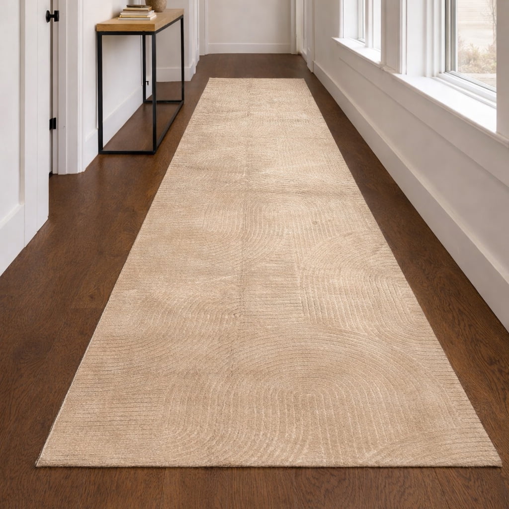 Tapis de Couloir Elion Lavable A la Machine Contemporain/Moderne pour Salon, Chambre, Salle Manger, Entrée