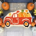 thumbnail image 4 of HHBEAUTY Halloween Bathroom Rug, Fall Pumpkin Bath Mat Water Absorbent Non-Slip Washable for Shower Tub Microfiber Washable Absorbent Carpet Autumn Halloween Thanksgiving Home Kitchen Decoration, 4 of 6