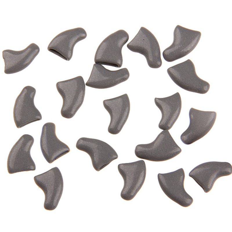 20PCS Cat Nail Caps Protective Soft Kitten Paw Caps Cat Claw Covers with Glue