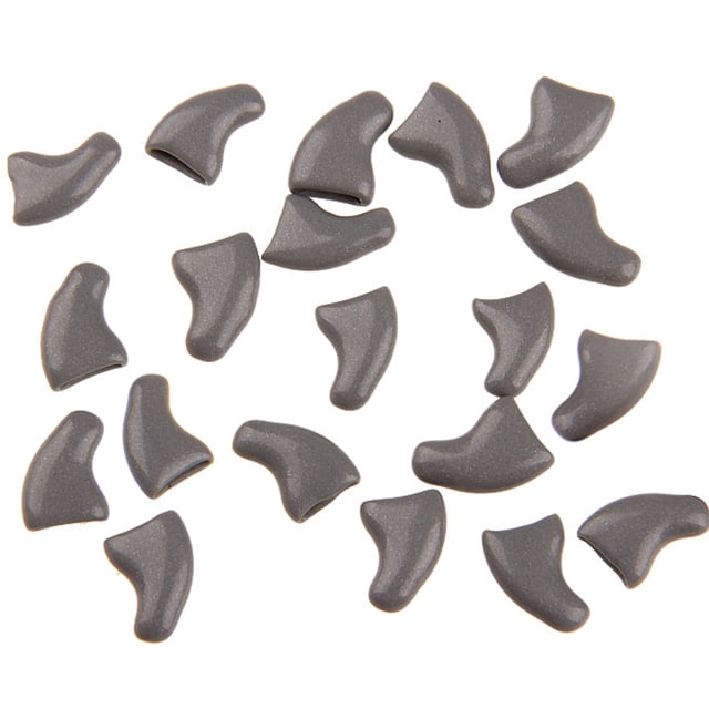 20PCS Cat Nail Caps Protective Soft Kitten Paw Caps Cat Claw Covers with Glue