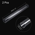 thumbnail image 2 of Unique Bargains 36mm ID 40mm OD 305mm  Clear Acrylic Pipe Rigid Round Tube for Lighting, Models, Plumbing, Crafts 2 Pack, 2 of 6