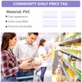 thumbnail image 3 of MasteelfCA 20pcs PVC Price Label Holders Supermarket Retail Shop Price Display Holders, 3 of 7
