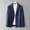 Navy, variant on LOVZFMLL Jackets for Men Man Fashion Casual Comfy Solid Long Sleeve Turndown Collar Casual Outwear Blazer