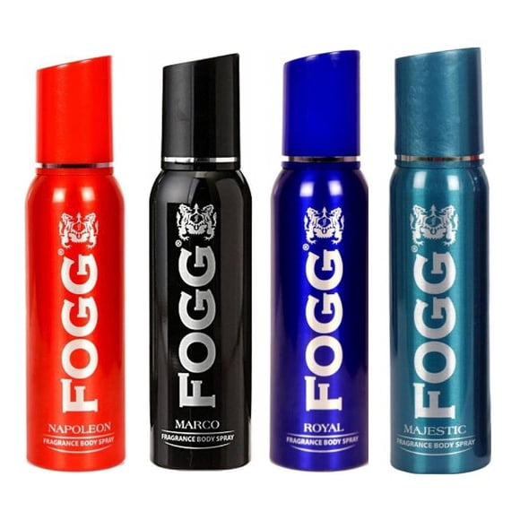 Fogg Fresh Body Spray For Men Combo, 120ml Pack of 4