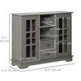 thumbnail image 3 of HOMCOM Buffet Cabinet with Drawers, Cupboard, Shelves, Kitchen Sideboard, 3 of 10