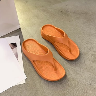 Pisexur Sandales de Plage pour Femmes Sandales de Plage pour Dames Tapis de Yoga Confortables Sandales de Marche à entre-Doigt avec Soutien de Voûte Plantaire pour Fasciite Plantaire à Enfiler Intérieur Extérieur pour l'Été Pantoufles de Plage