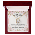 thumbnail image 1 of To My Wife Taken by The Most Beautiful Woman Forever Necklace w Message Card, 1 of 8