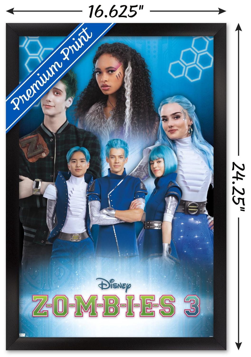 Disney Zombies 3 - Group Wall Poster with Pushpins