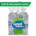 thumbnail image 1 of Great Value, Facial Tissues with Lotion, 65 Tissues per Box, 1 of 9