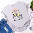 thumbnail image 2 of T-Shirts à Manches Courtes pour Femmes T-Shirts Décontractés pour Femmes à Imprimé Graphique Floral T-Shirt à Manches Courtes pour Enseignante Hauts T-Shirts pour Femmes Décontractés, 2 of 4